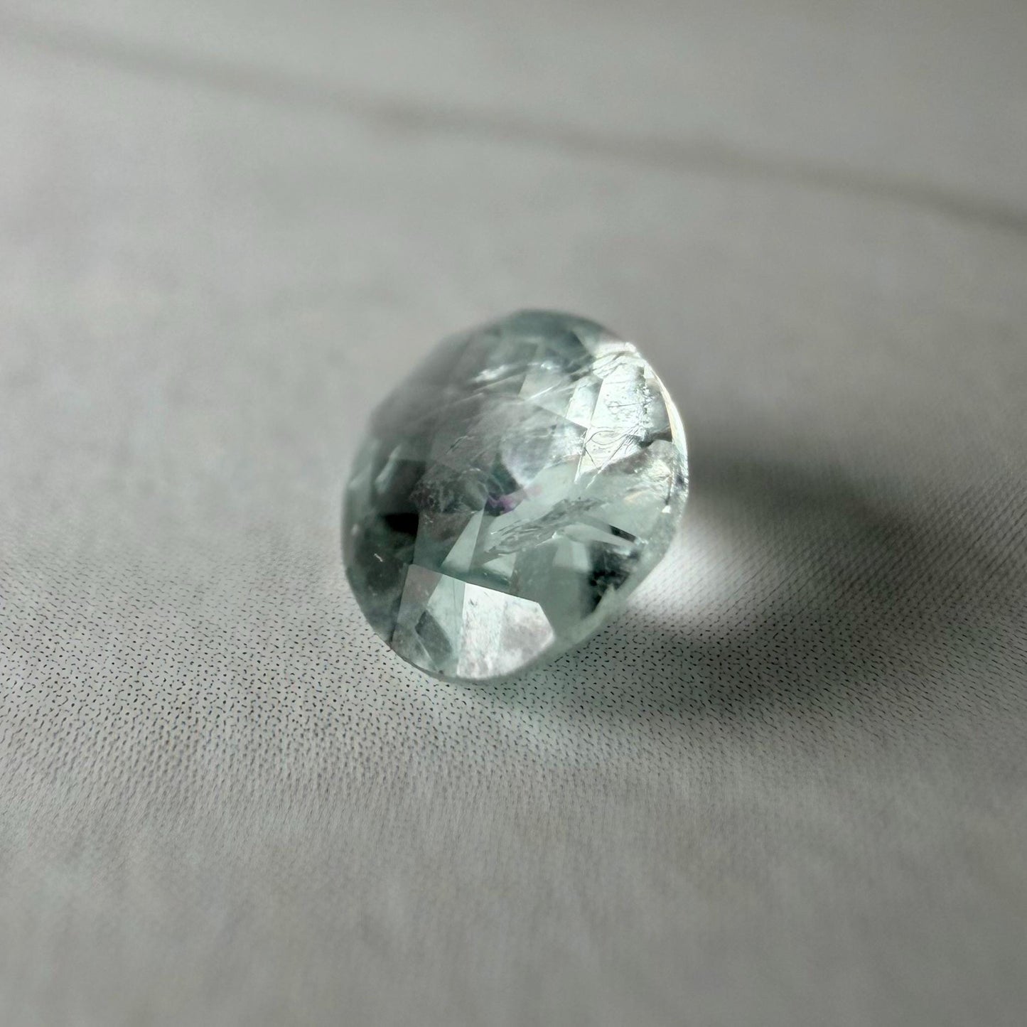 0.80 ct Unheated Montana Sapphire – Hand Mined Pale Blue Green Oval Gem | Natural Included Sapphire for Jewelry or Collection