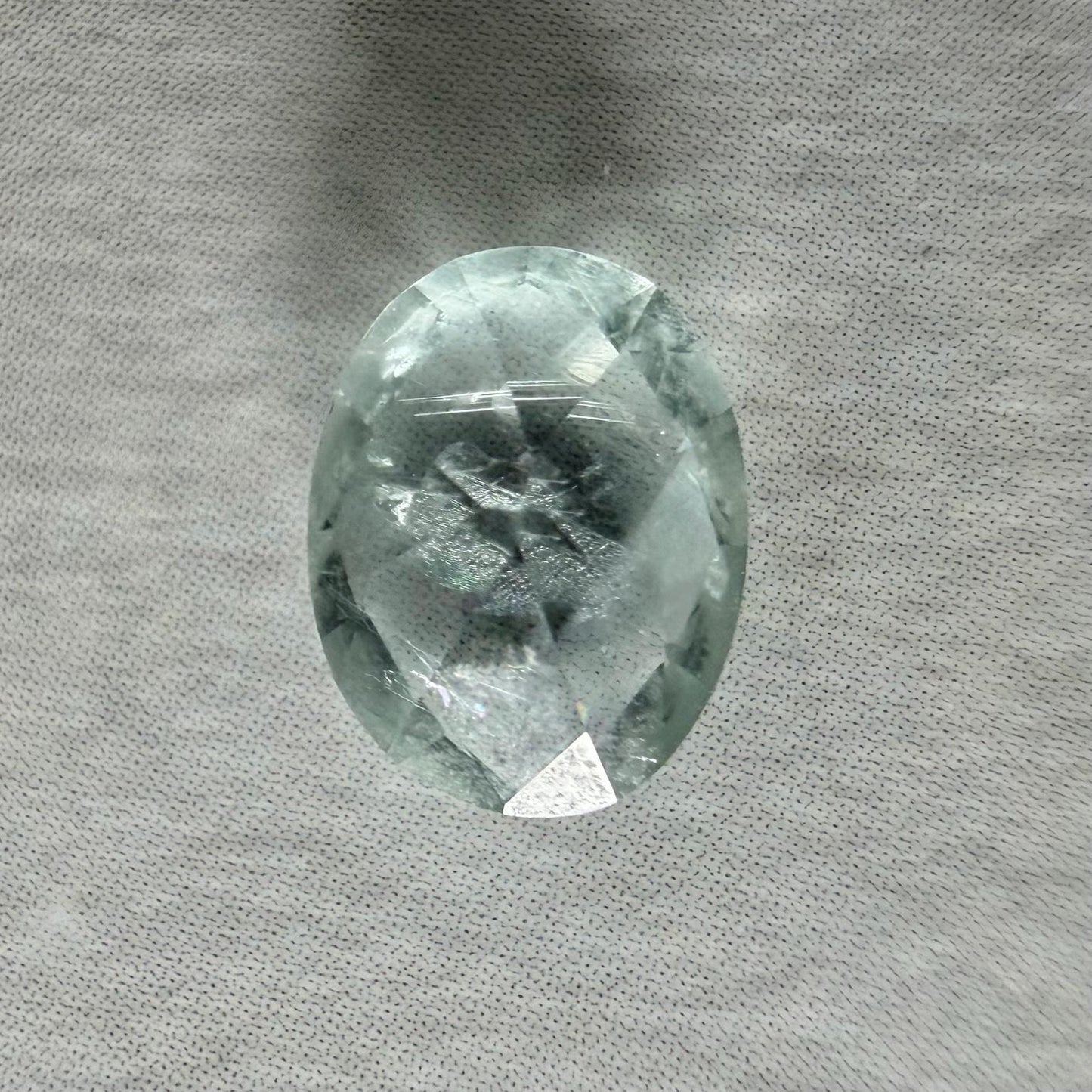 0.80 ct Unheated Montana Sapphire – Hand Mined Pale Blue Green Oval Gem | Natural Included Sapphire for Jewelry or Collection