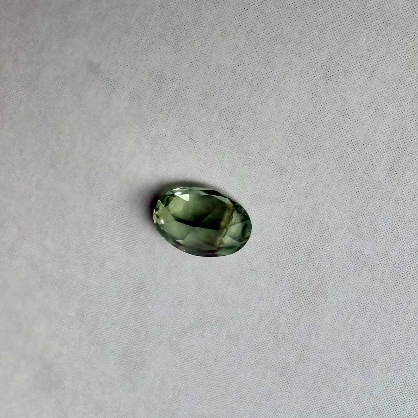 0.40 ct Unheated Montana Sapphire – Hand Mined Green Oval Sapphire | Natural Loose Gemstone for Jewelry or Collection
