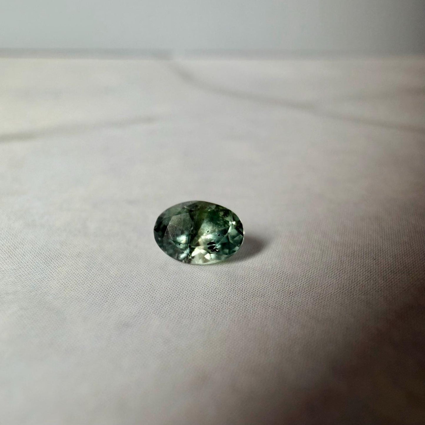 0.40 ct Unheated Montana Green Sapphire | Hand Mined Natural Oval Sapphire | Loose Montana Gemstone