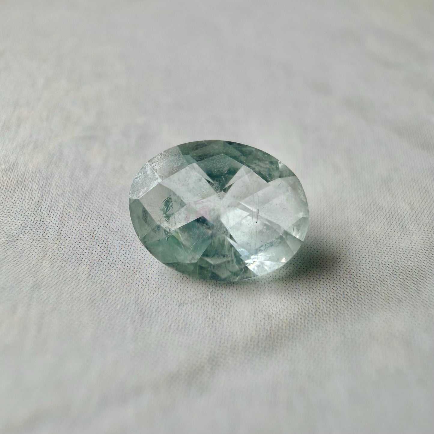 0.80 ct Unheated Montana Sapphire – Hand Mined Pale Blue Green Oval Gem | Natural Included Sapphire for Jewelry or Collection