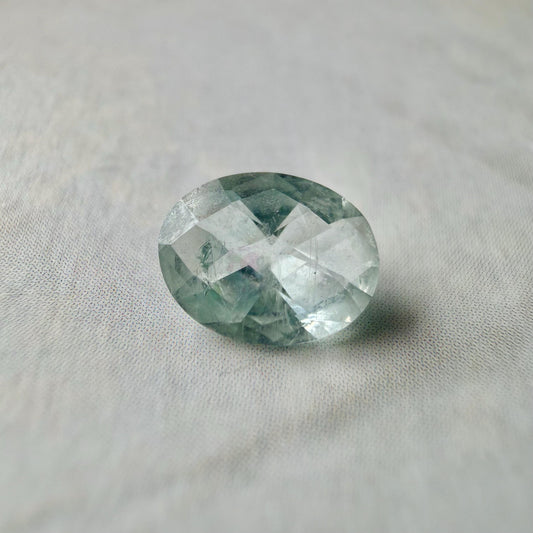 0.80 ct Unheated Montana Sapphire – Hand Mined Pale Blue Green Oval Gem | Natural Included Sapphire for Jewelry or Collection