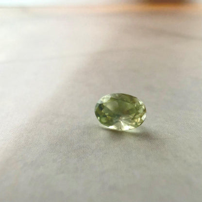 0.45 ct Unheated Montana Green Sapphire | Natural Oval Loose Sapphire | Hand Mined Montana Gemstone