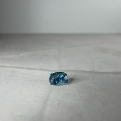 0.30 Ct Montana Sapphire – Blue Teal Parti Sapphire – Natural Cushion Cut Montana Gemstone – Loose USA Sapphire