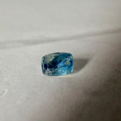 0.30 Ct Montana Sapphire – Blue Teal Parti Sapphire – Natural Cushion Cut Montana Gemstone – Loose USA Sapphire