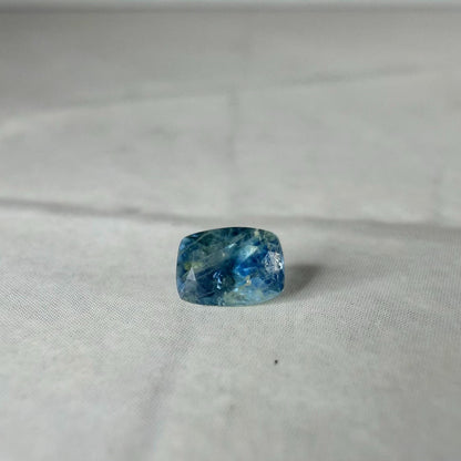 0.30 Ct Montana Sapphire – Blue Teal Parti Sapphire – Natural Cushion Cut Montana Gemstone – Loose USA Sapphire
