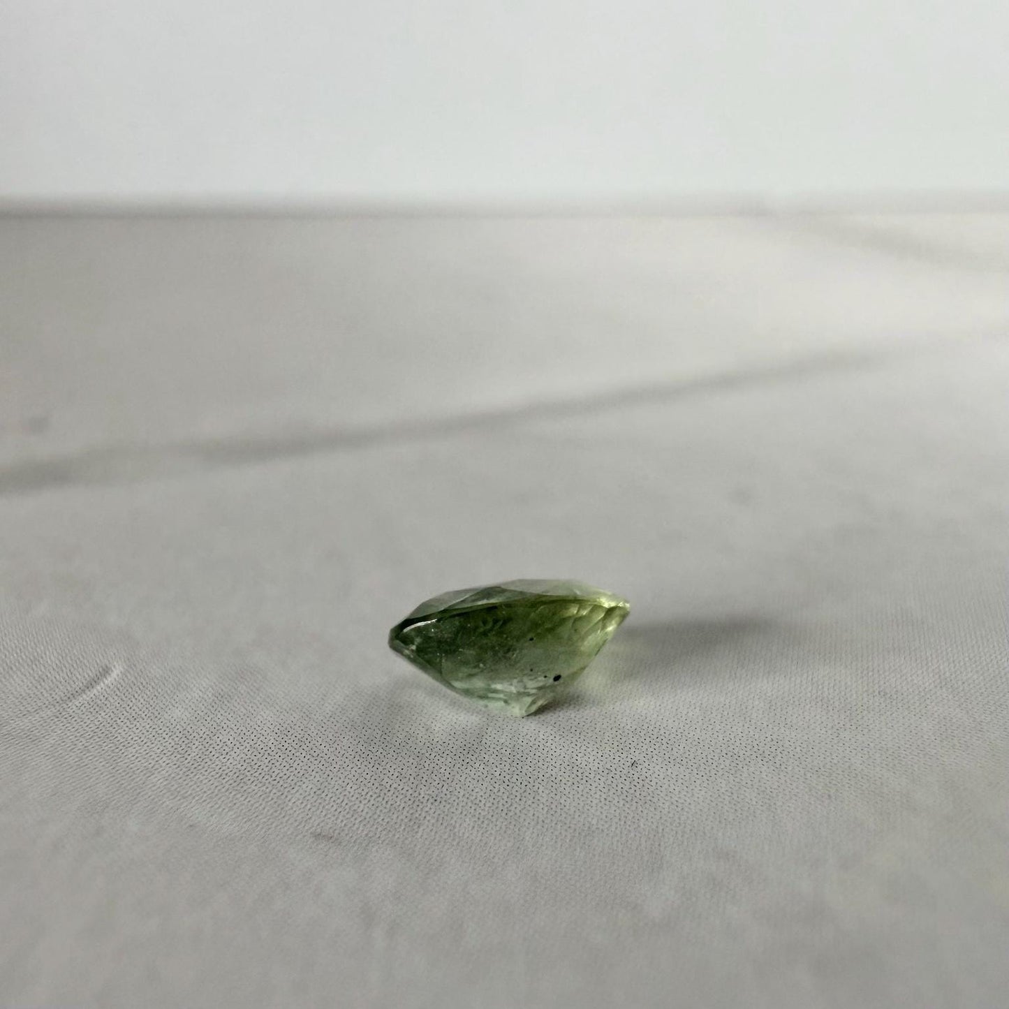 0.55 Ct Heated Montana Sapphire – Sage Green Oval Sapphire – Natural Included Montana Gemstone – Loose USA Sapphire