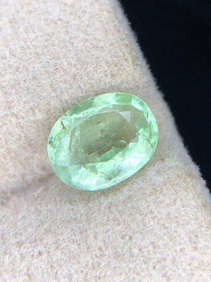 0.95 Ct Certified Oval Paraiba Tourmaline | Natural Yellowish Green Elbaite | Certified Gem