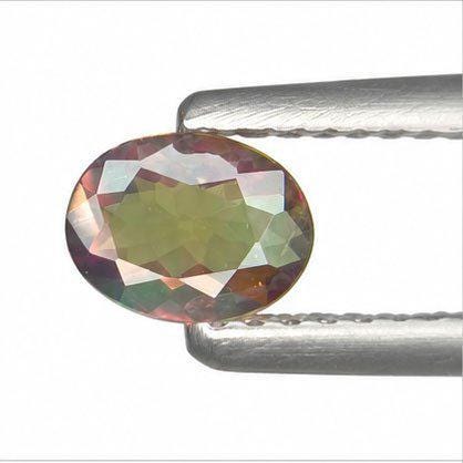 0.37 Ct Natural Alexandrite – Certified Color Change Chrysoberyl – Green to Purple Oval Gemstone – ICA GemLab