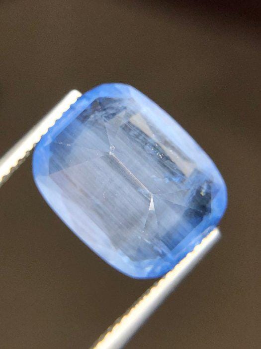 7.95 Ct Blue Maxixe-Type Beryl – Certified Natural Beryl – Large Cushion Cut Loose Gemstone – ICA GemLab
