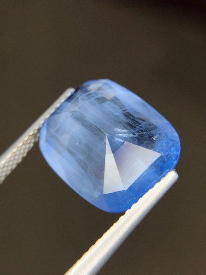 7.95 Ct Blue Maxixe-Type Beryl – Certified Natural Beryl – Large Cushion Cut Loose Gemstone – ICA GemLab