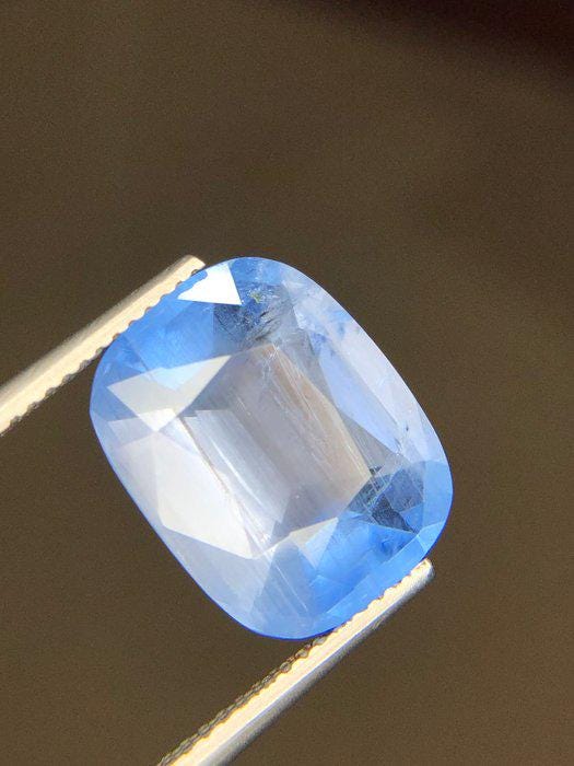 7.95 Ct Blue Maxixe-Type Beryl – Certified Natural Beryl – Large Cushion Cut Loose Gemstone – ICA GemLab