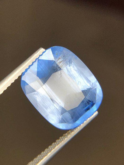 7.95 Ct Blue Maxixe-Type Beryl – Certified Natural Beryl – Large Cushion Cut Loose Gemstone – ICA GemLab