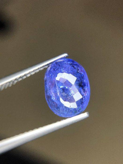 2.57 Ct Certified Tanzanite – Vivid Violet Blue Oval Natural Tanzanite – ICA GemLab – Loose Gemstone