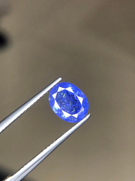 2.57 Ct Certified Tanzanite – Vivid Violet Blue Oval Natural Tanzanite – ICA GemLab – Loose Gemstone