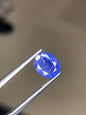 2.57 Ct Certified Tanzanite – Vivid Violet Blue Oval Natural Tanzanite – ICA GemLab – Loose Gemstone