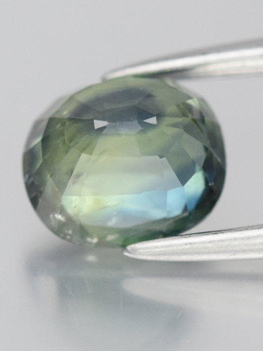 1.55 Ct Parti Sapphire | Blue Green Yellow Sapphire | Certified Natural Sapphire | Oval Loose Gemstone