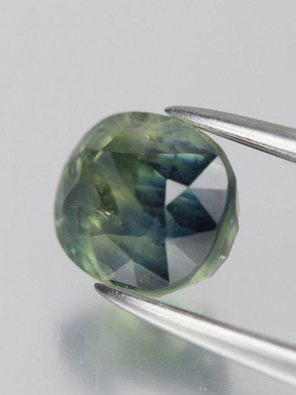 1.55 Ct Parti Sapphire | Blue Green Yellow Sapphire | Certified Natural Sapphire | Oval Loose Gemstone