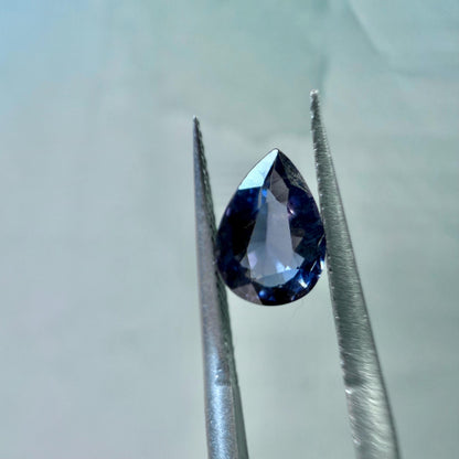 1.17 Ct Color Change Spinel | Natural Untreated Spinel | Blue Purple to Pink | Certified Pear Cut Loose Gemstone