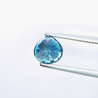 Natural Blue Zircon 4.02 Ct Certified | Vivid Blue Pear Loose Gemstone | Natural Zircon | December Birthstone