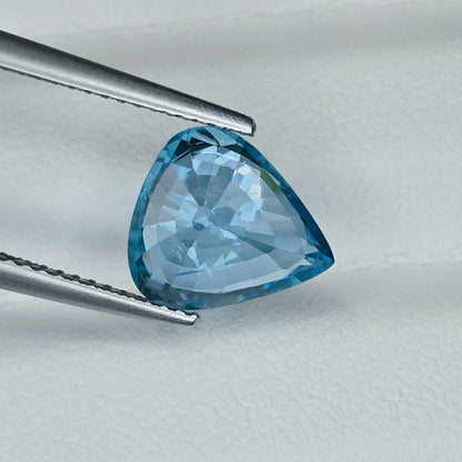 4.02 Ct Natural Blue Zircon, IGI Certified Blue Zircon, Pear Cut Loose Gemstone, Vivid Blue Gemstone, December Birthstone