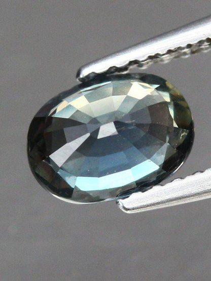 1.10 Ct Natural Parti Color Change Sapphire, Unheated Green Purple Pink Sapphire, Certified Oval Loose Gemstone