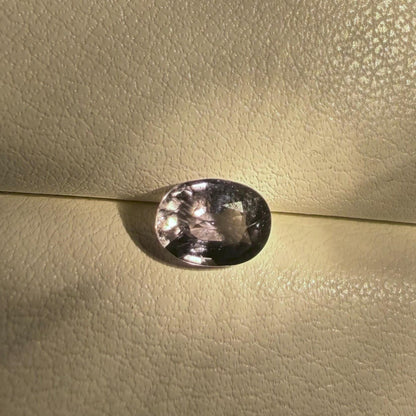 1.10 Ct Natural Parti Color Change Sapphire, Unheated Green Purple Pink Sapphire, Certified Oval Loose Gemstone