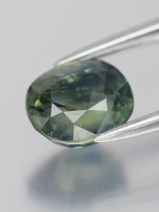 1.55 Ct Parti Sapphire | Blue Green Yellow Sapphire | Certified Natural Sapphire | Oval Loose Gemstone