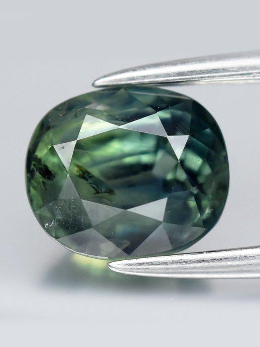 1.55 Ct Parti Sapphire | Blue Green Yellow Sapphire | Certified Natural Sapphire | Oval Loose Gemstone
