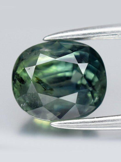 1.55 Ct Parti Sapphire | Blue Green Yellow Sapphire | Certified Natural Sapphire | Oval Loose Gemstone