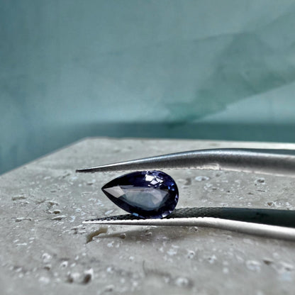 1.17 Ct Color Change Spinel | Natural Untreated Spinel | Blue Purple to Pink | Certified Pear Cut Loose Gemstone