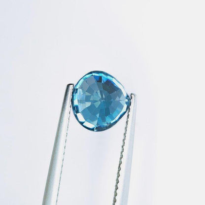 Natural Blue Zircon 4.02 Ct Certified | Vivid Blue Pear Loose Gemstone | Natural Zircon | December Birthstone