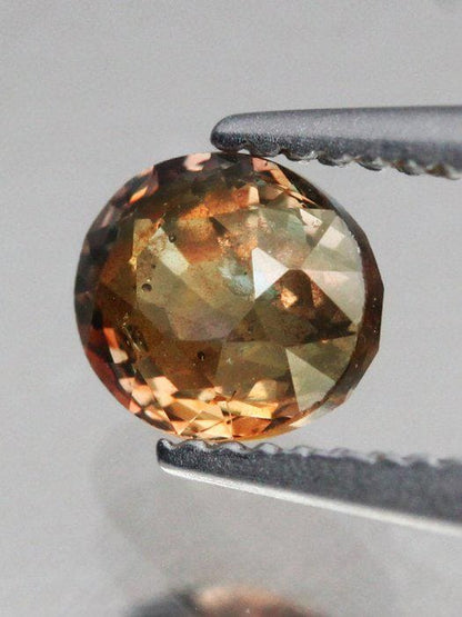 1.00 Ct Natural Color Change Sapphire, Unheated Bi Color Sapphire, Certified Pink Blue Sapphire, Oval Loose Gemstone