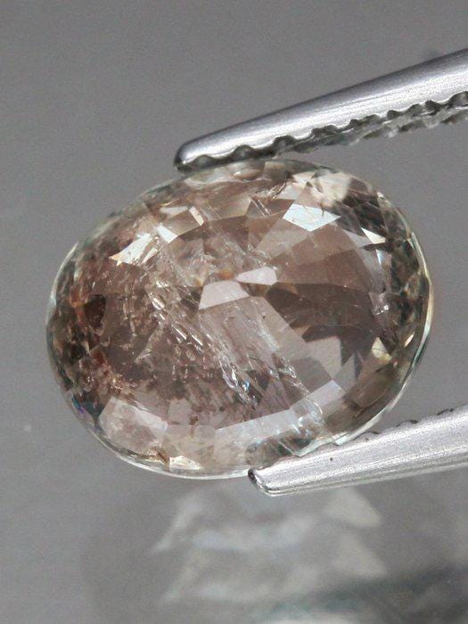 1.91 Ct Natural Color Change Sapphire, Unheated Certified Sapphire, Pink Yellow Oval Sapphire, Loose Gemstone