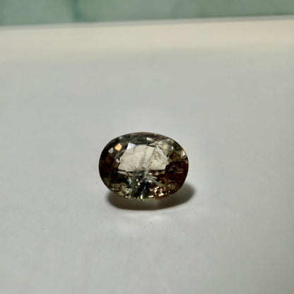 1.91 Ct Natural Color Change Sapphire, Unheated Certified Sapphire, Pink Yellow Oval Sapphire, Loose Gemstone