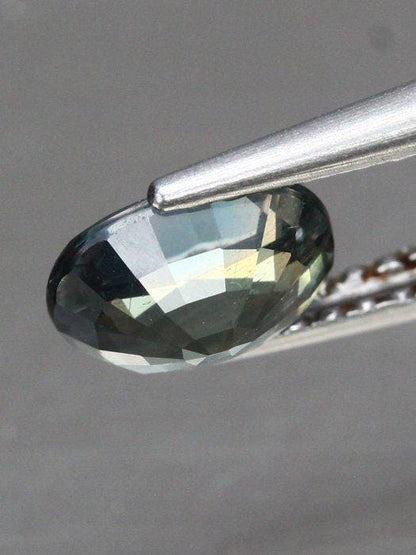 1.10 Ct Natural Parti Color Change Sapphire, Unheated Green Purple Pink Sapphire, Certified Oval Loose Gemstone