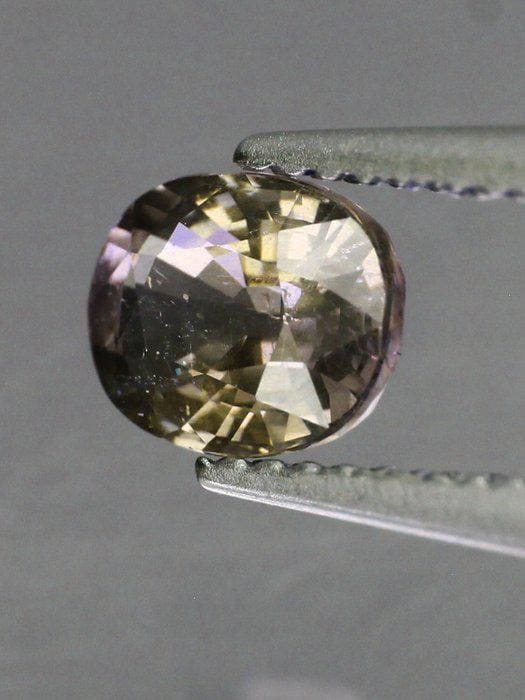 1.10 Ct Natural Parti Color Change Sapphire, Unheated Green Purple Pink Sapphire, Certified Oval Loose Gemstone