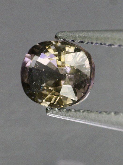 1.10 Ct Natural Parti Color Change Sapphire, Unheated Green Purple Pink Sapphire, Certified Oval Loose Gemstone
