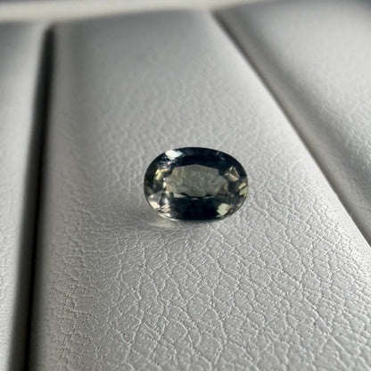 1.10 Ct Natural Parti Color Change Sapphire, Unheated Green Purple Pink Sapphire, Certified Oval Loose Gemstone