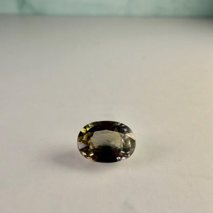 1.10 Ct Natural Parti Color Change Sapphire, Unheated Green Purple Pink Sapphire, Certified Oval Loose Gemstone